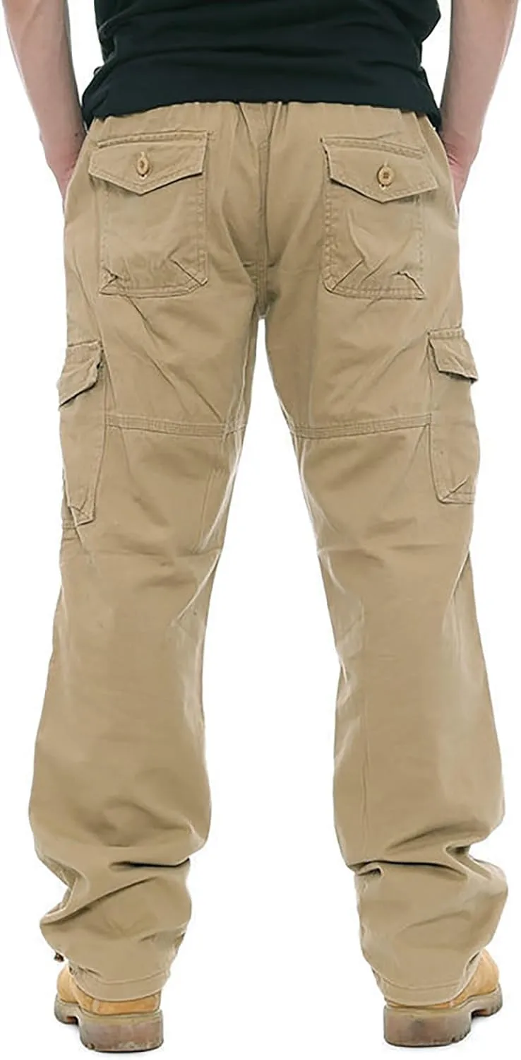 GOFULY Cargo Pants for Men Big and Tall Stretch Casual Sweatpants Pockets Big and Tall Pants Slim Fit Tactical Pants 2024