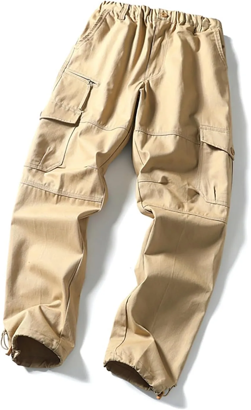 GOFULY Cargo Pants for Men Big and Tall Stretch Casual Sweatpants Pockets Big and Tall Pants Slim Fit Tactical Pants 2024