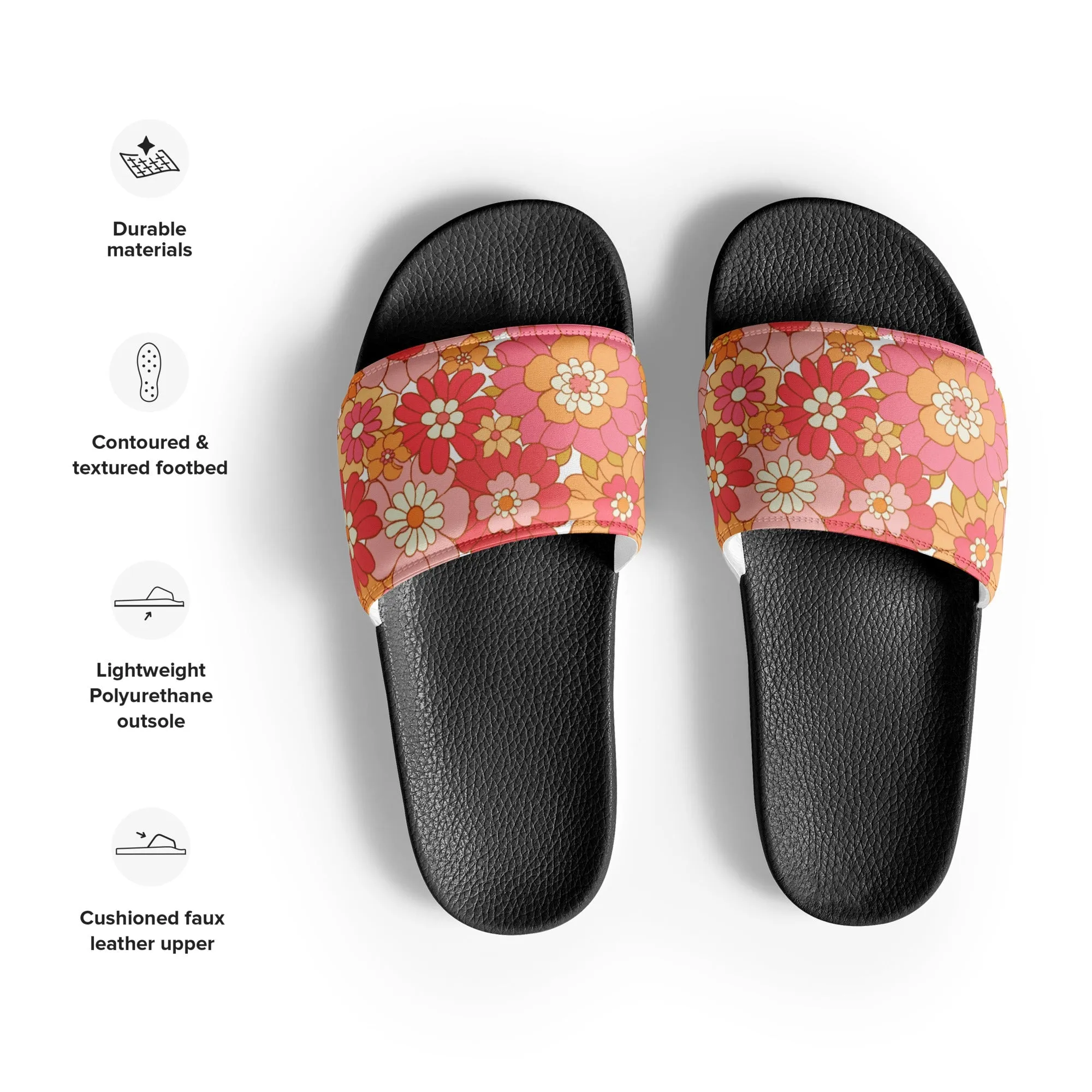 HAWAII WOMEN'S SLIDES - RETRO BLOOMS