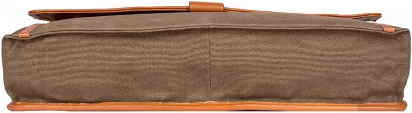 Hidesign Aiden Genuine Leather 15 Inch Laptop Shoulder Messenger Business Bag for Men & Women, Tan