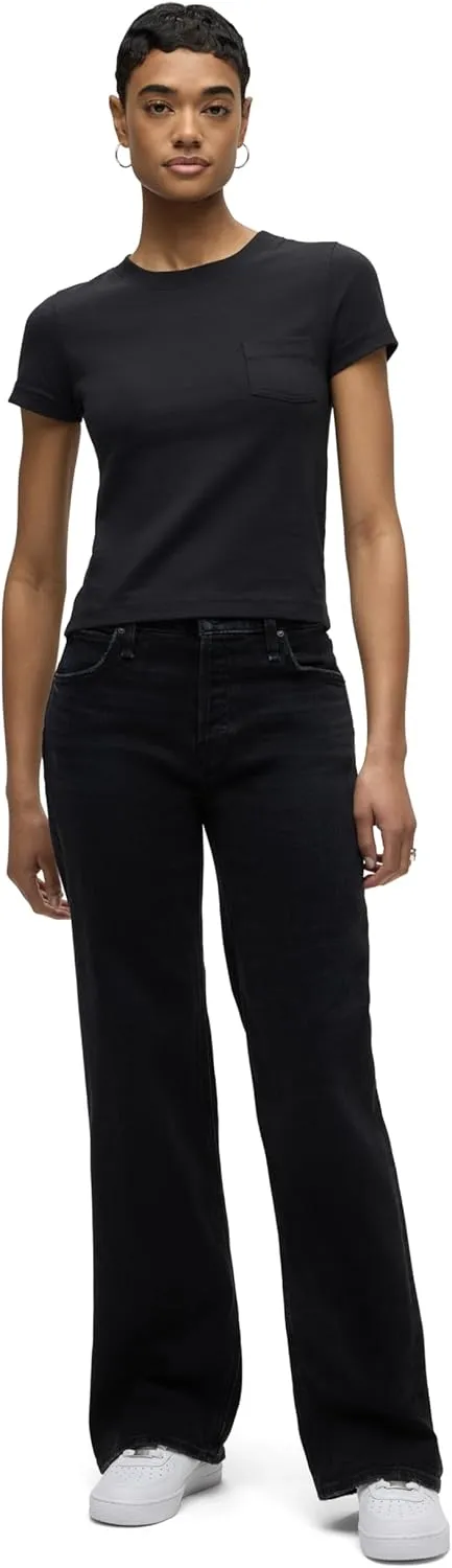 HUDSON Women's Rosie High-Rise Wide Leg Jean