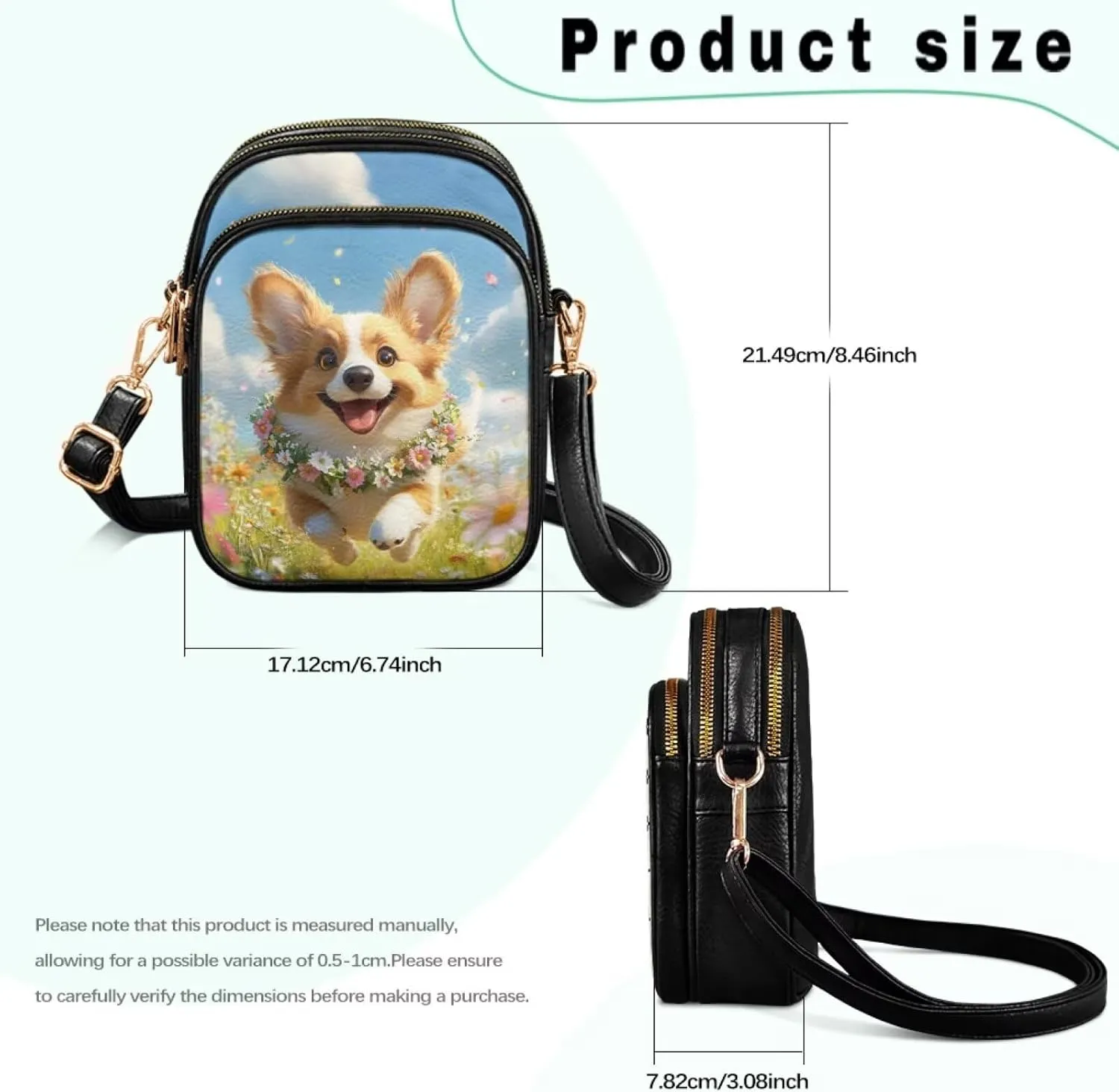 HUGS IDEA Crossbody Bags for Women Trendy Leather Crossbody Purse with Adjustable Strap Shoulder Bag