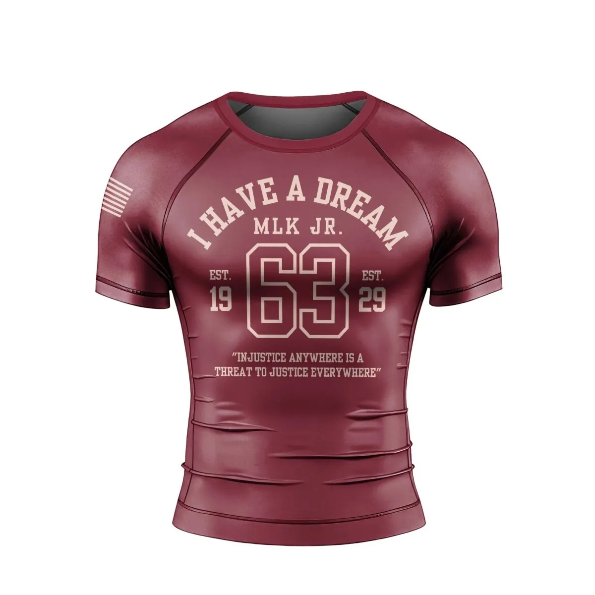 I Have A Dream Men's Short Sleeve Rash Guard
