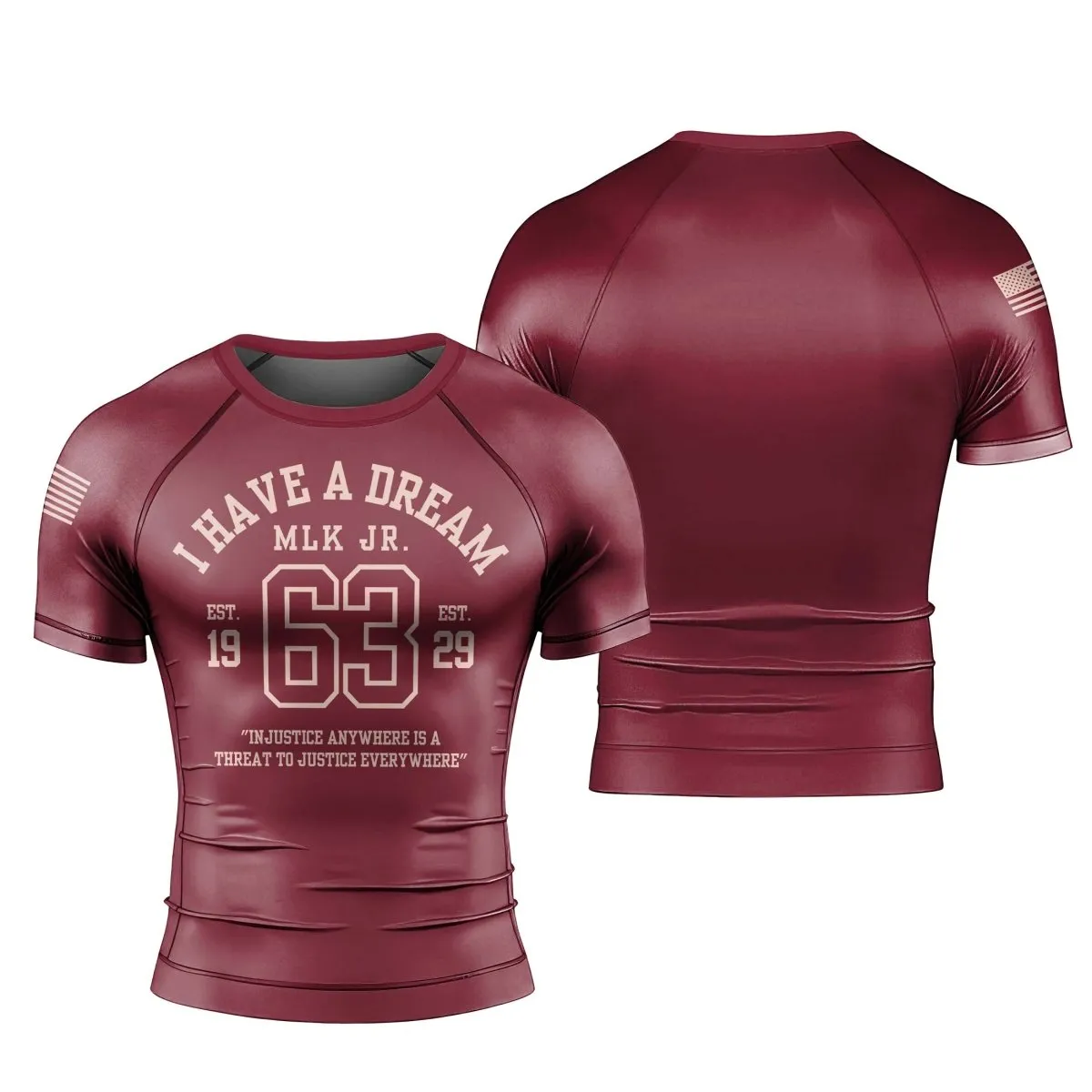I Have A Dream Men's Short Sleeve Rash Guard