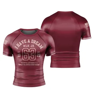 I Have A Dream Men's Short Sleeve Rash Guard
