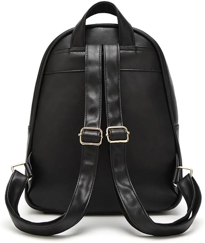 IHAYNER Women's Simple Design Quilted Mini Backpack - 3Pcs Leather Backpack Purse for Women