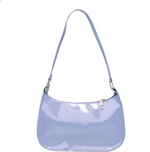 JEATHA Simple Design Glossy Shoulder Bag Clutch Evening Handbag for Party Prom Club