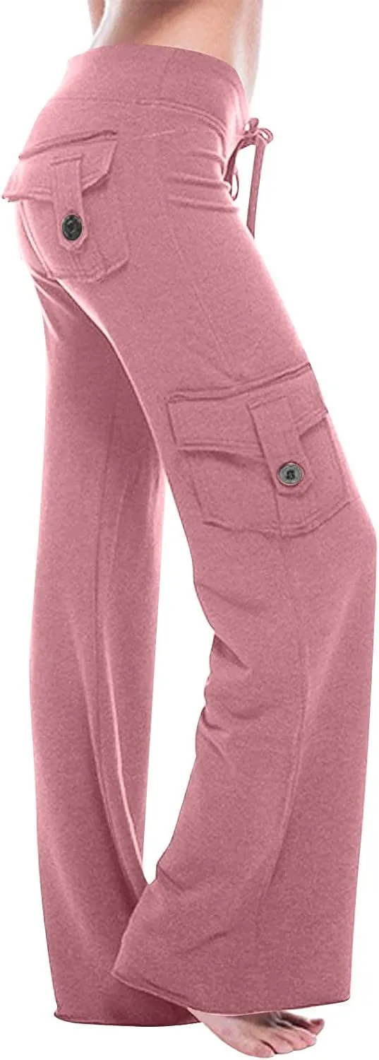 jsaierl Women Plus Size Straight Leg Capris Elastic Waist Lightweight Comfy Linen Capri Pants Summer Casual Tapered Pants