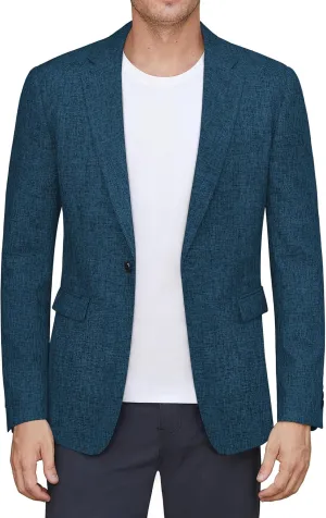 J.VER Mens Casual Blazer Sport Coat One Button Business Stylish Suit Jacket