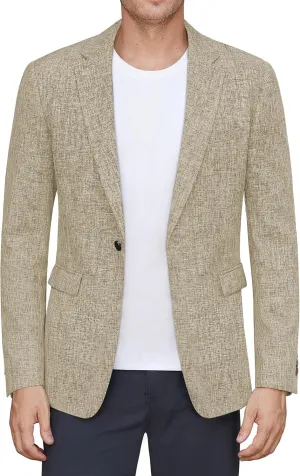 J.VER Mens Casual Blazer Sport Coat One Button Business Stylish Suit Jacket