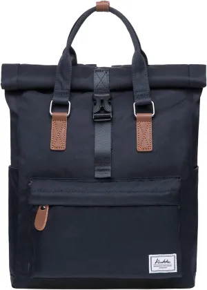 KAUKKO Stylish Oxford Fabric Backpack Travel Rucksack lightweight Hiking Bag Satchel (47black)