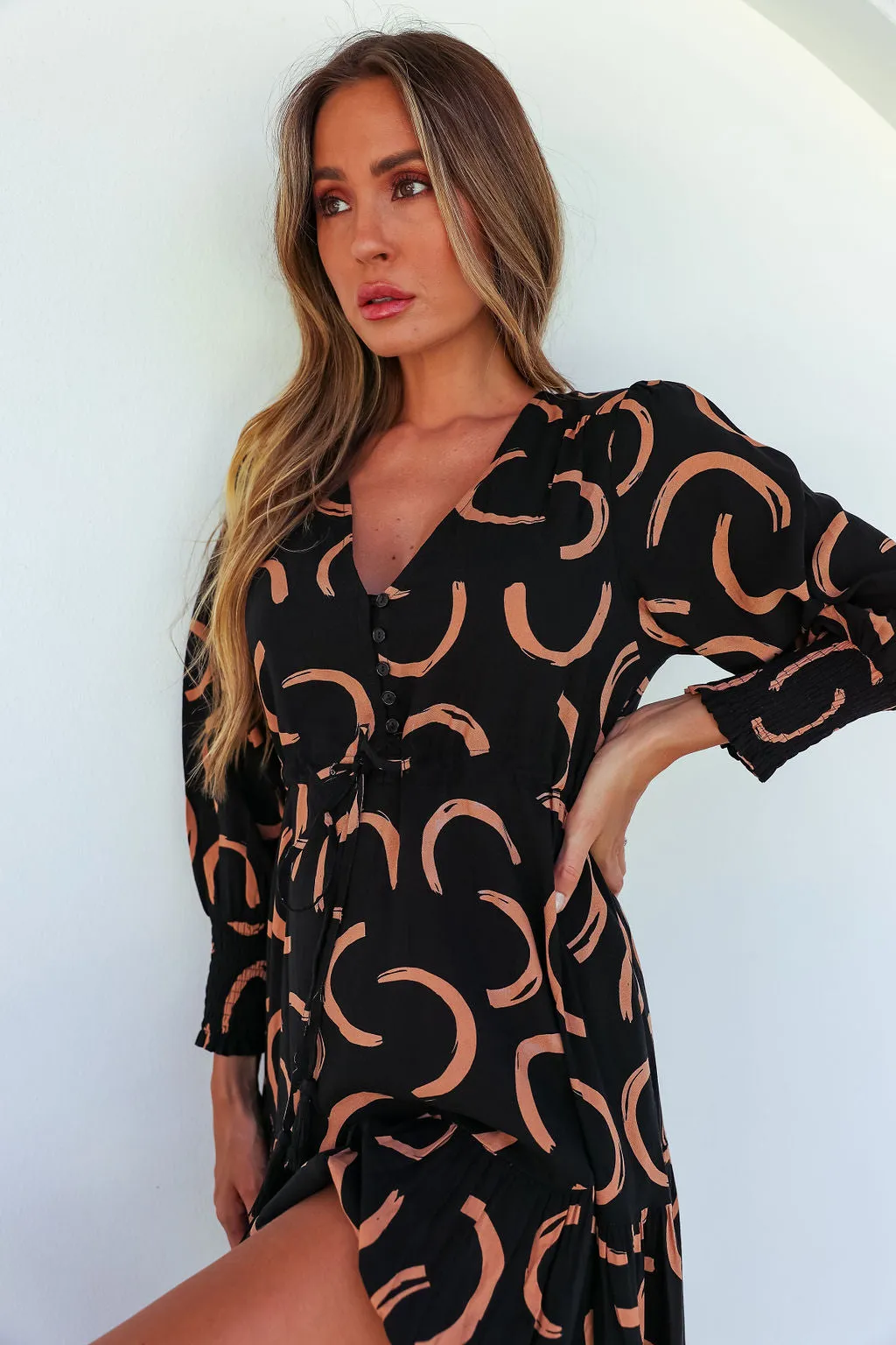 Lacey Boho Maxi -Black