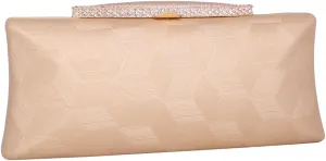 Ladies Evening Clutch Bag Simple Party Purse Diamond Beaded Shoulder Bag