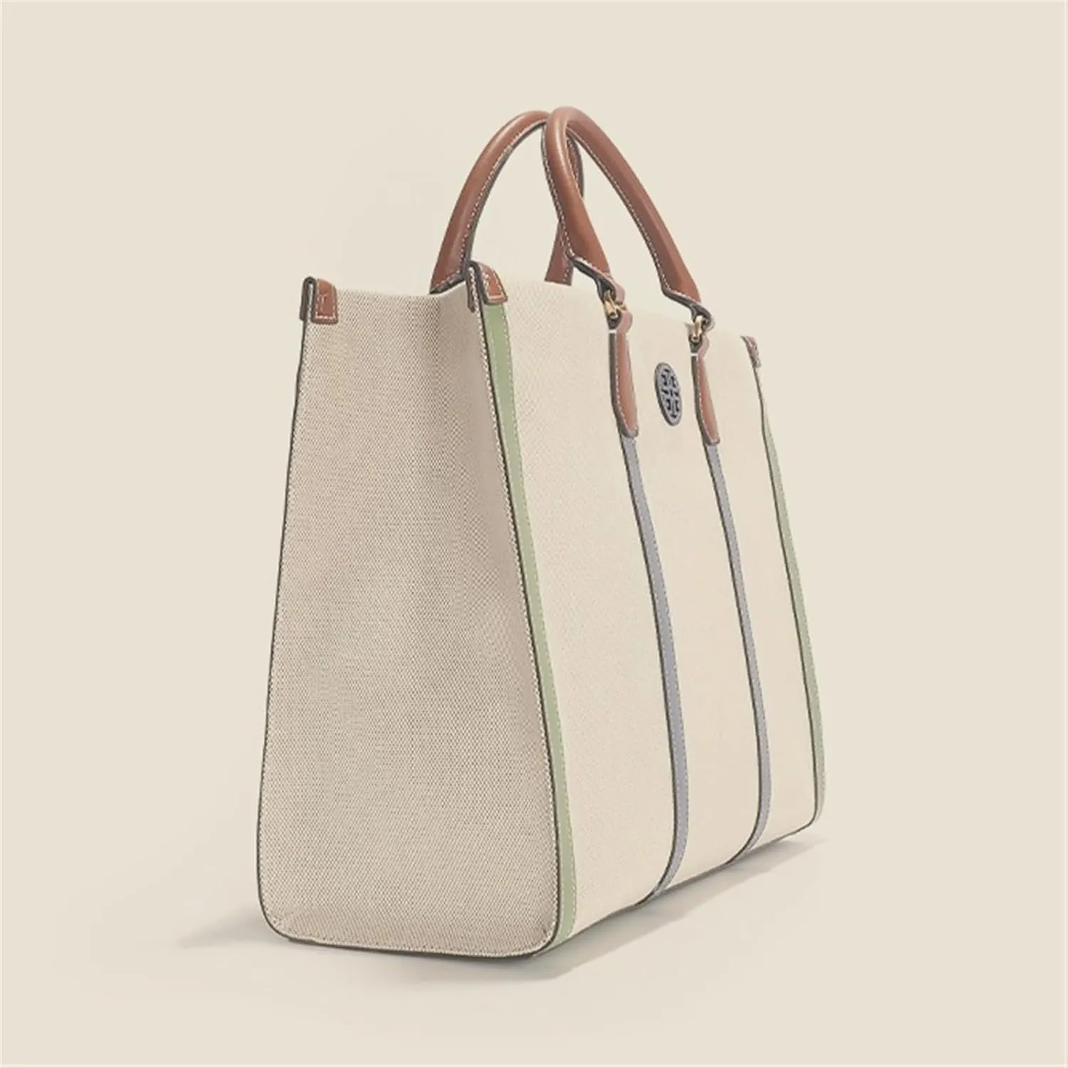 Ladies Handbag Laptop Canvas Briefcase Casual Large Capacity Simple Design Multifunctional Storage Bag