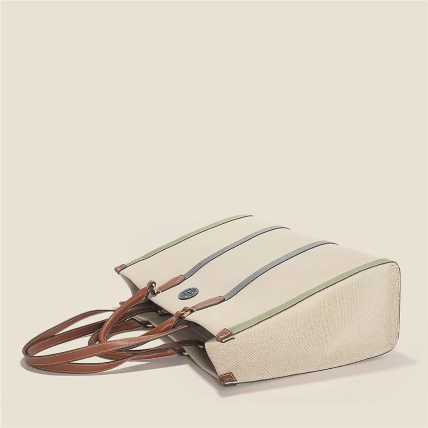 Ladies Handbag Laptop Canvas Briefcase Casual Large Capacity Simple Design Multifunctional Storage Bag