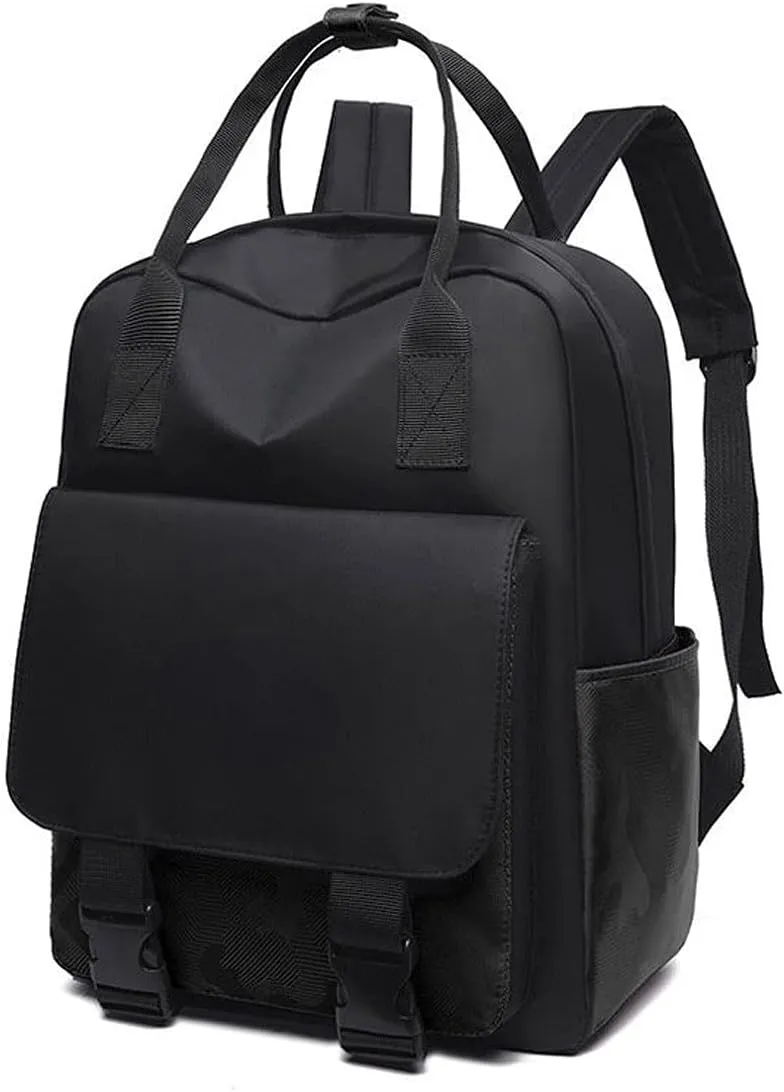 Ladies Large Capacity Textbook Laptop Computer Backpack Simple Design Multifunctional Organizer Bag (Yellow)
