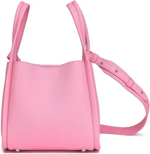 Leather Tote Bag Slouchy Handbag with Zipper Stylish for Women's
