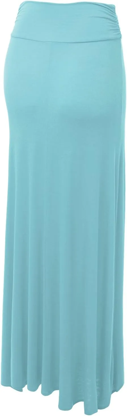 Lock and Love Women's Stylish Comfy Floor Length Flar Long Maxi Skirt
