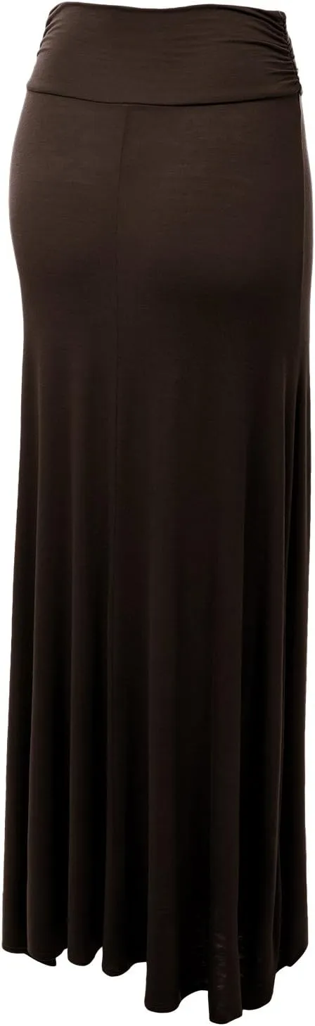 Lock and Love Women's Stylish Comfy Floor Length Flar Long Maxi Skirt