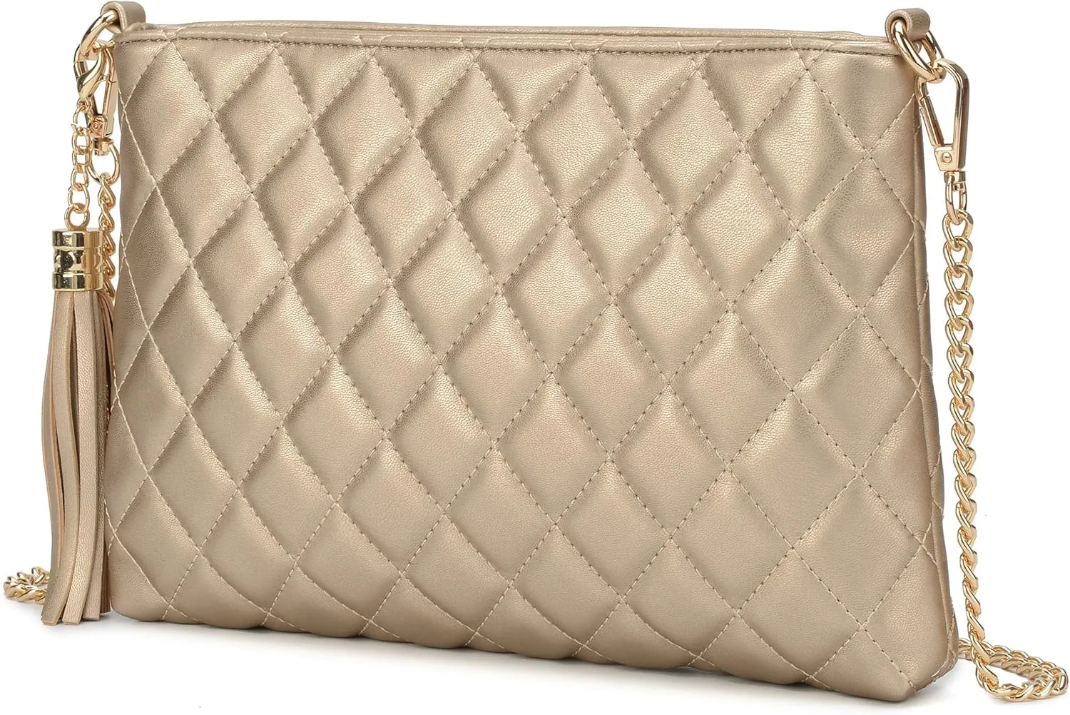 lola mae Women's Wristlet Handbags Simple Quilted Small Clutch Crossbody Bag