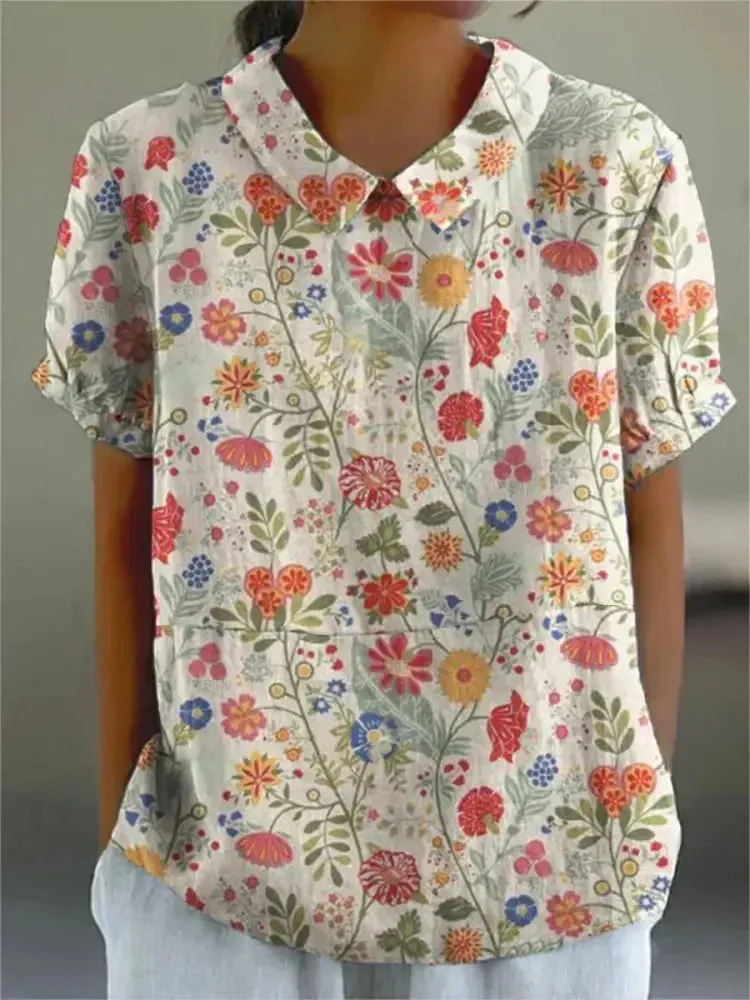 MARLENE  Vintage Print Shirt