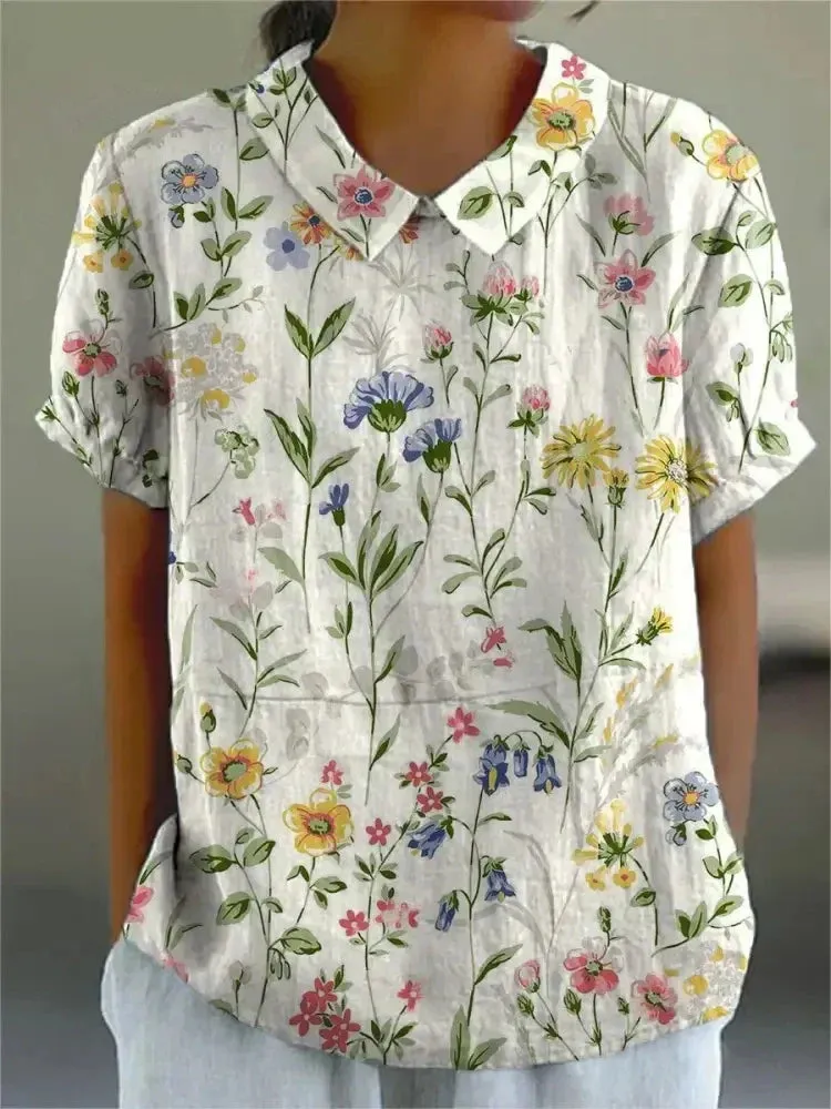 MARLENE  Vintage Print Shirt