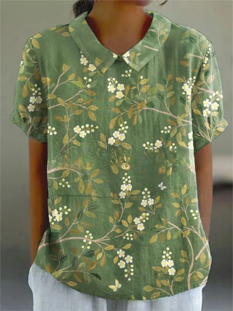 MARLENE  Vintage Print Shirt