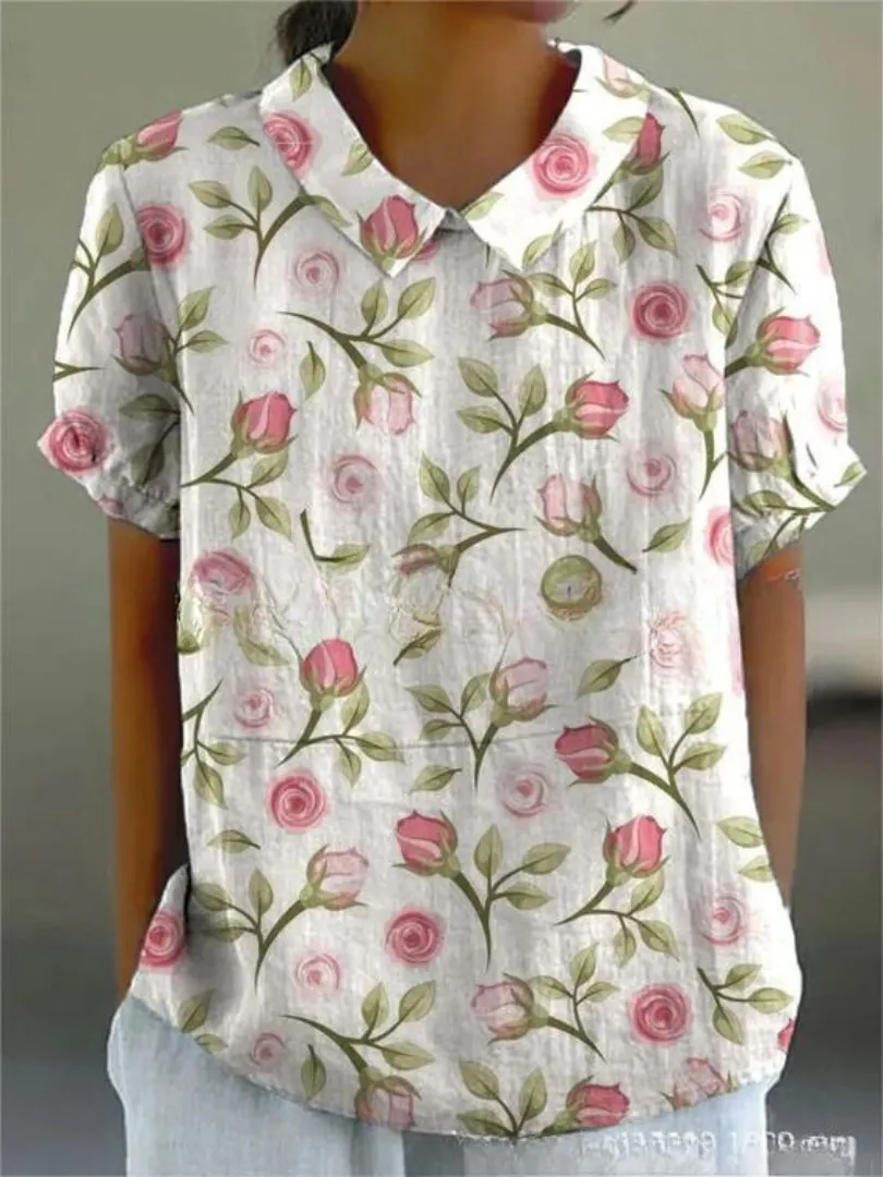 MARLENE  Vintage Print Shirt