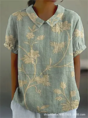 MARLENE  Vintage Print Shirt