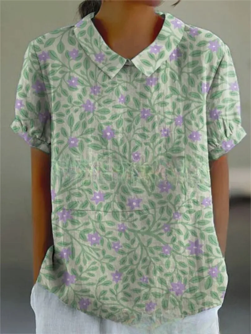 MARLENE  Vintage Print Shirt