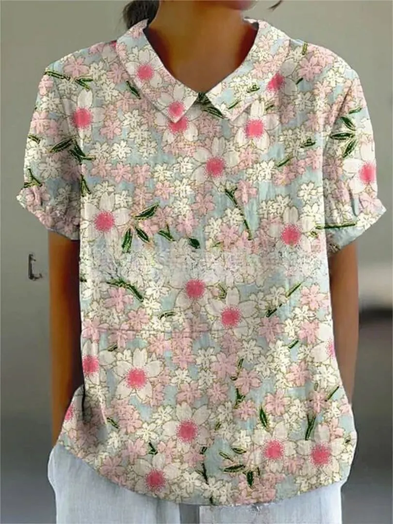 MARLENE  Vintage Print Shirt