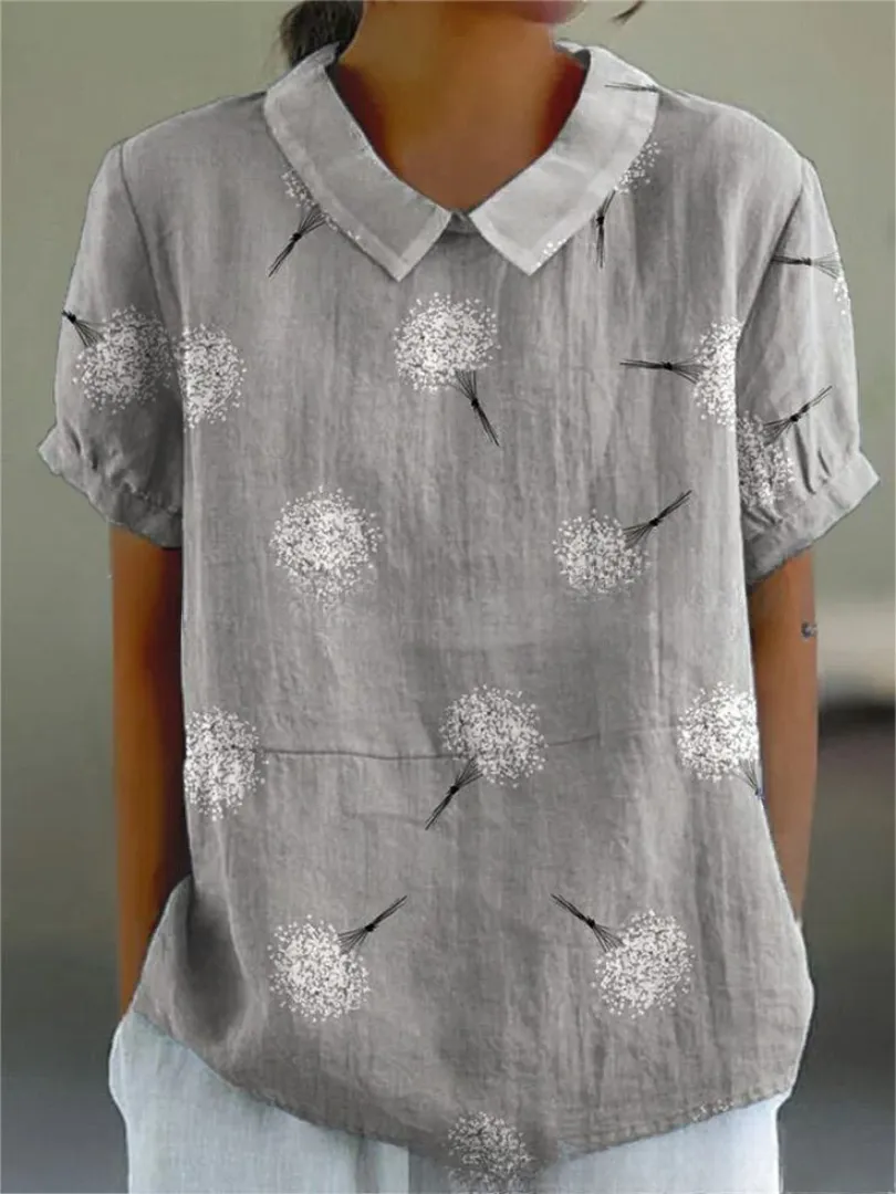 MARLENE  Vintage Print Shirt