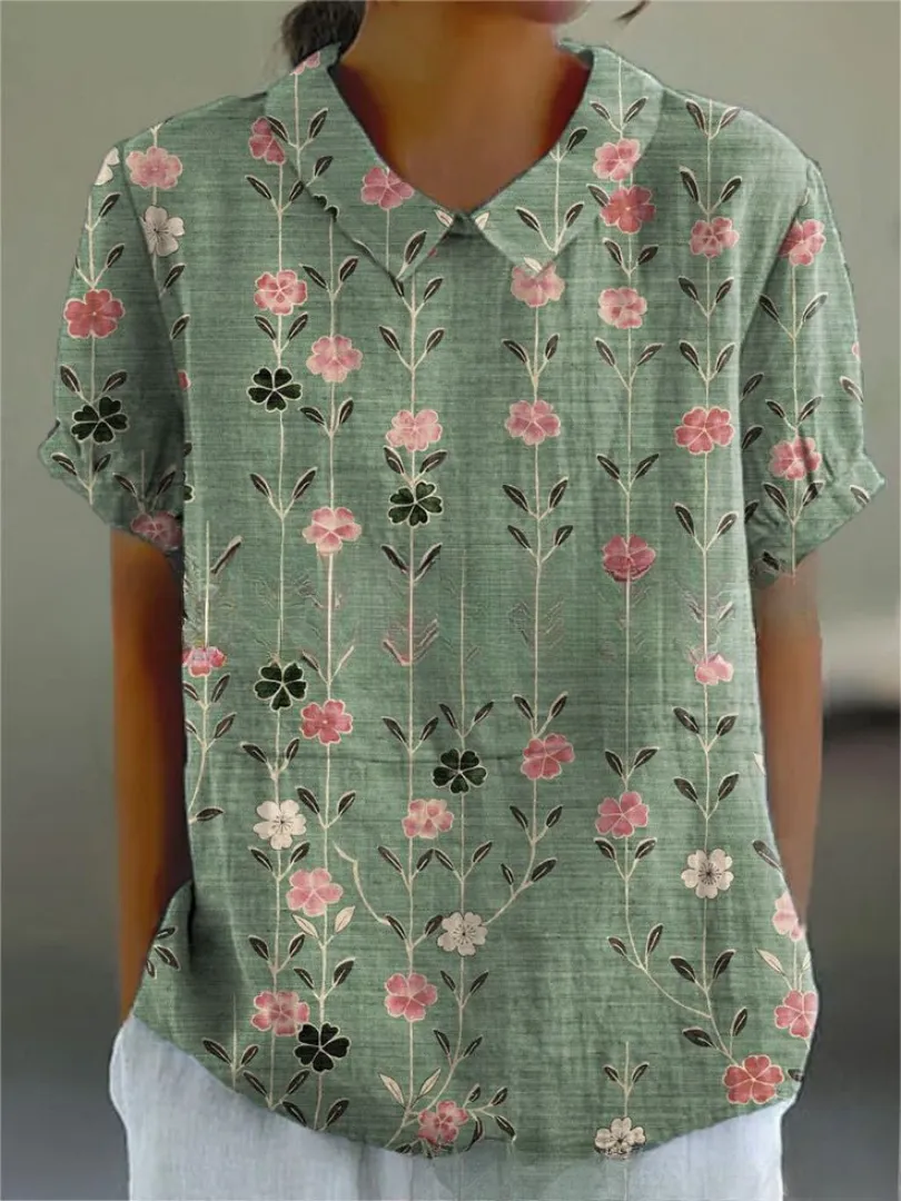 MARLENE  Vintage Print Shirt
