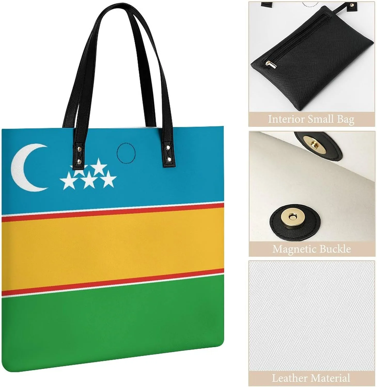Marshall Lslands Flag Women's Leather Hobo Handbag Stylish Tote for Everyday Essentials