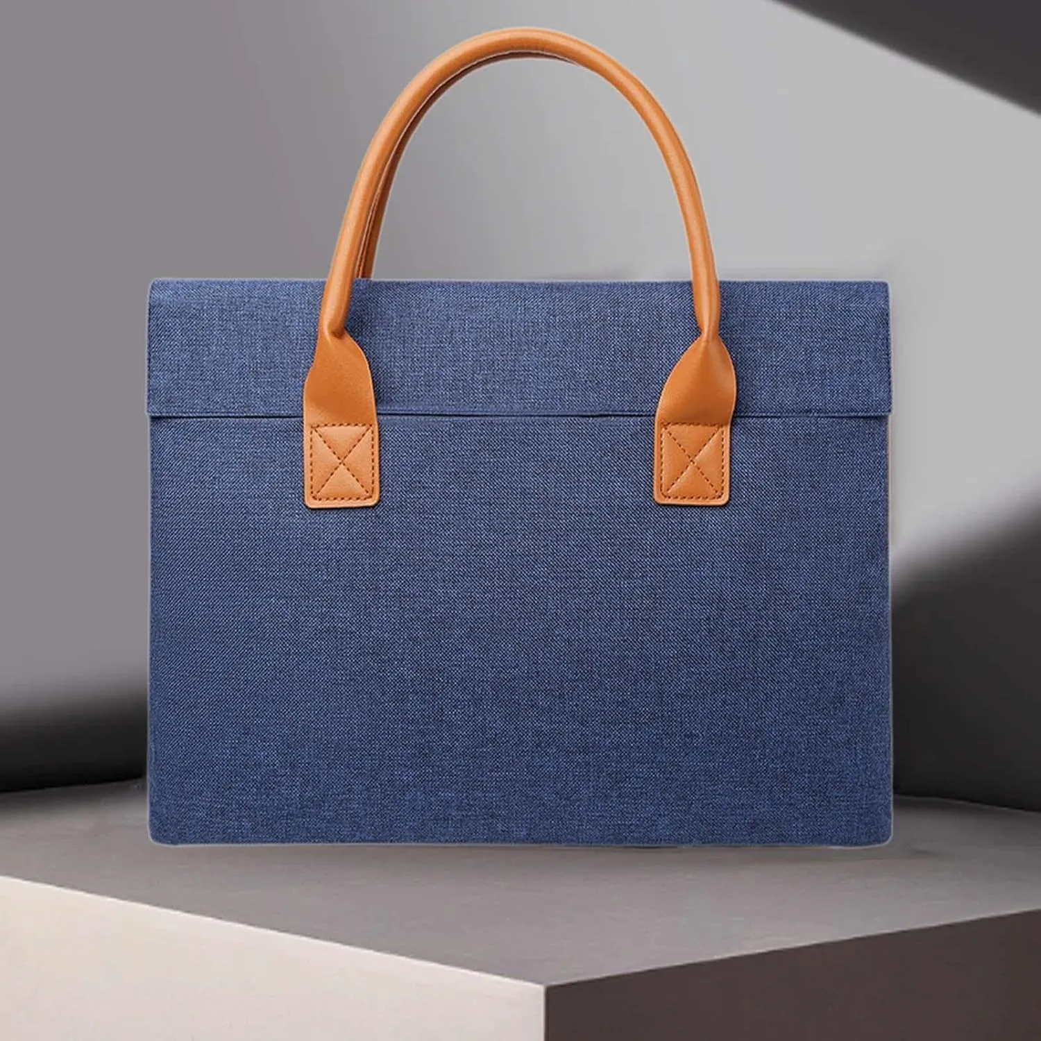 Men Women Briefcase Business Storage Simple Document Tote Bag Waterproof Handbag