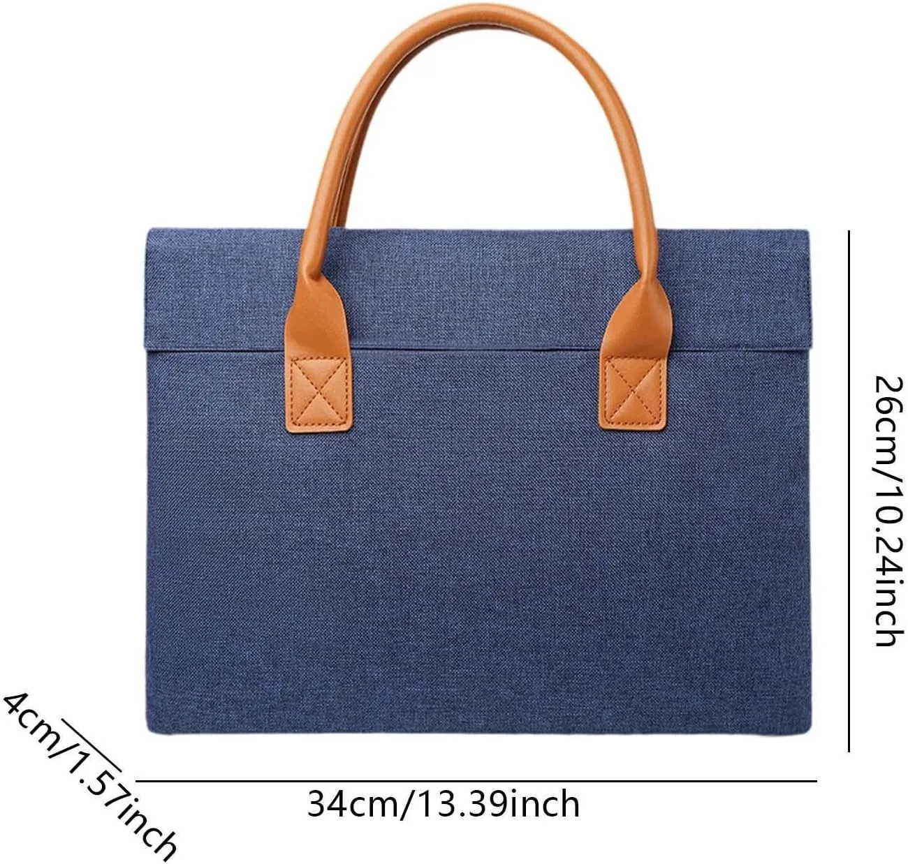 Men Women Briefcase Business Storage Simple Document Tote Bag Waterproof Handbag