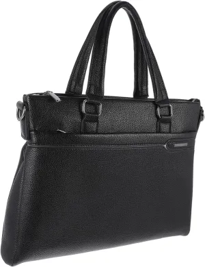 Men's Business Bag Pu Leather Briefcase Laptop Bag Waterproof for Travel Work Simple