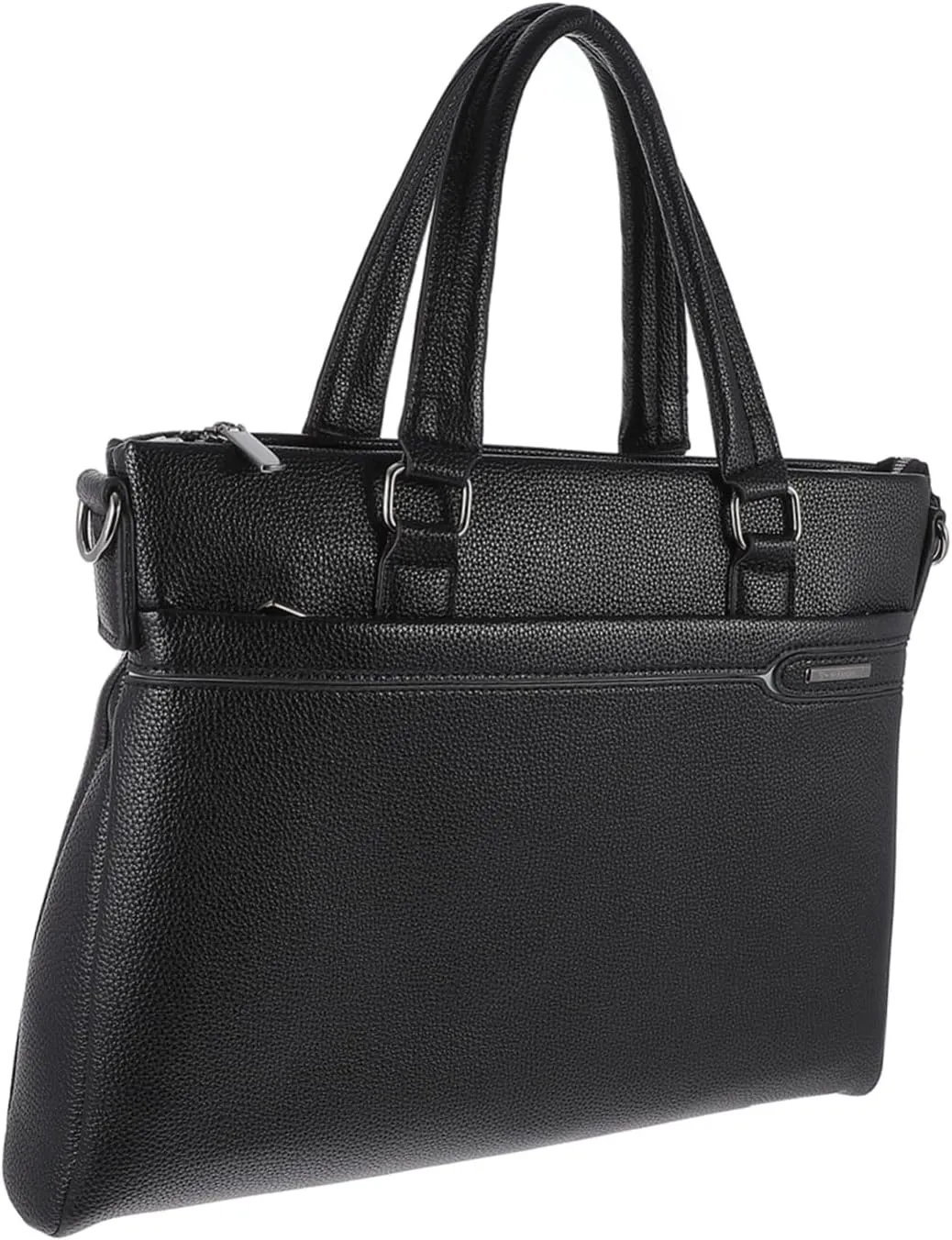 Men's Business Bag Pu Leather Briefcase Laptop Bag Waterproof for Travel Work Simple