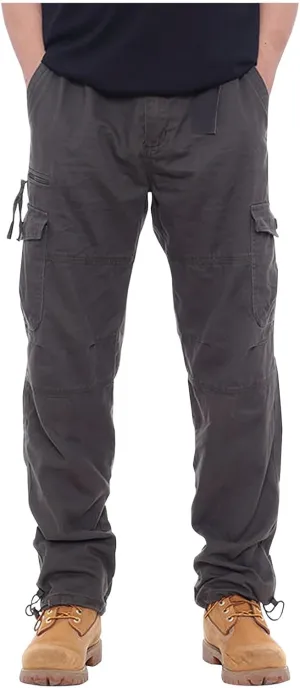 Mens Cargo Pants Baggy Stretch Big and Tall Sweatpants Pockets Loose Fit Hiking Pants Outdoor Plus Size Pants Match