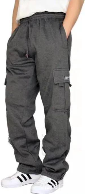 Men's Cargo Pants Big and Tall Loose Straight Leg Outdoor Travel Hiking Trousers Multi-Pockets Tactical Jogger Pants