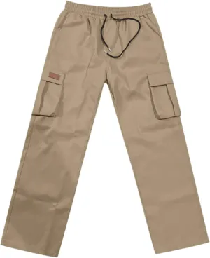 Mens Cargo Pants Casual Joggers Elastic Waist Drawstring Tapered Sweatpants for Men with Multi Pockets