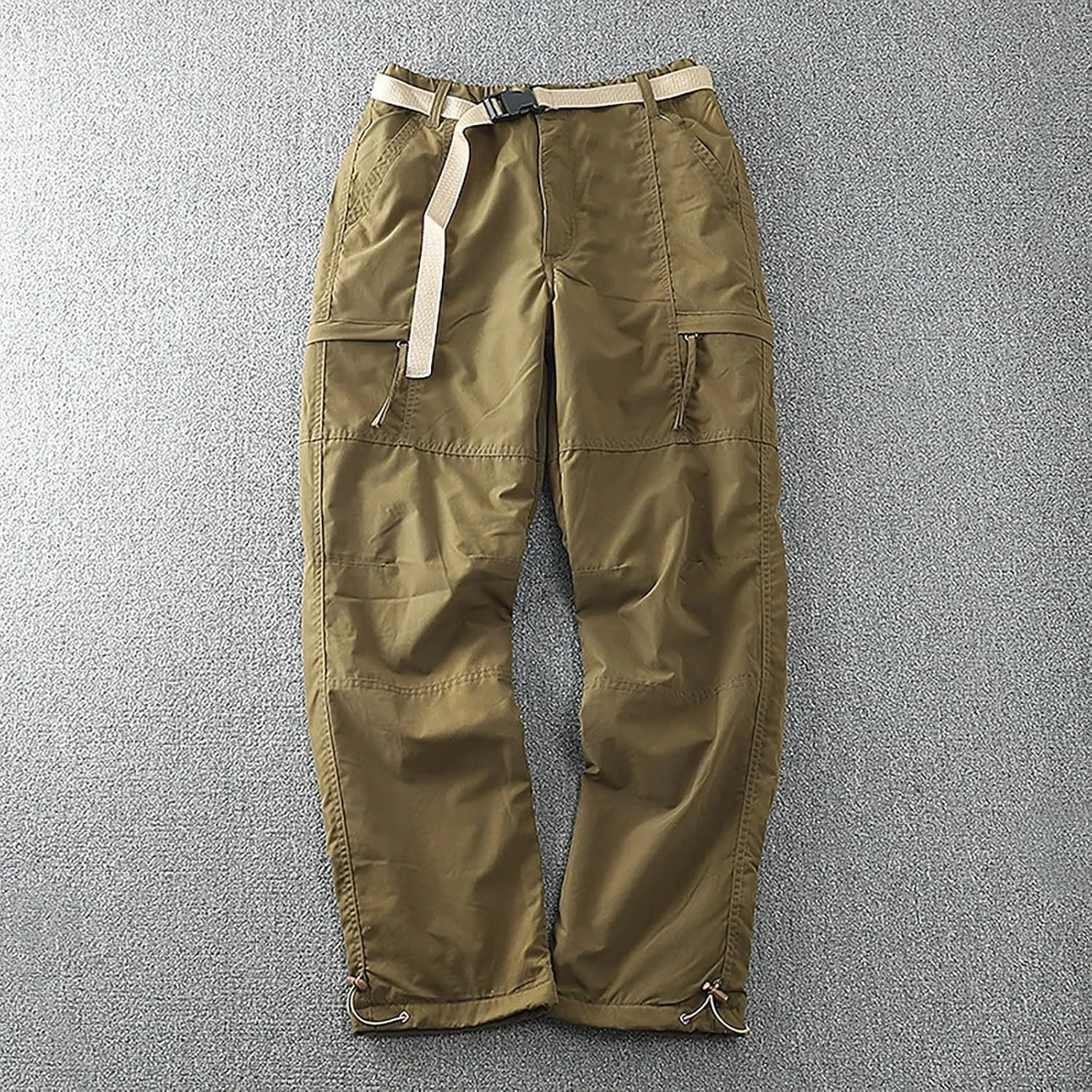 Mens Cargo Pants Elastic Waist Men's Wild Cargo Pants Casual Joggers Sweatpants Outdoor Waterproof Hiking Work Pants