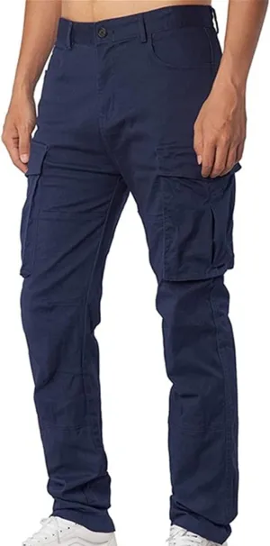 Mens Cargo Pants Slim Fit Loose Casual Sweatpants Lightweight Tactical Pants Multi Pockets Twill Sport Hiking Pants