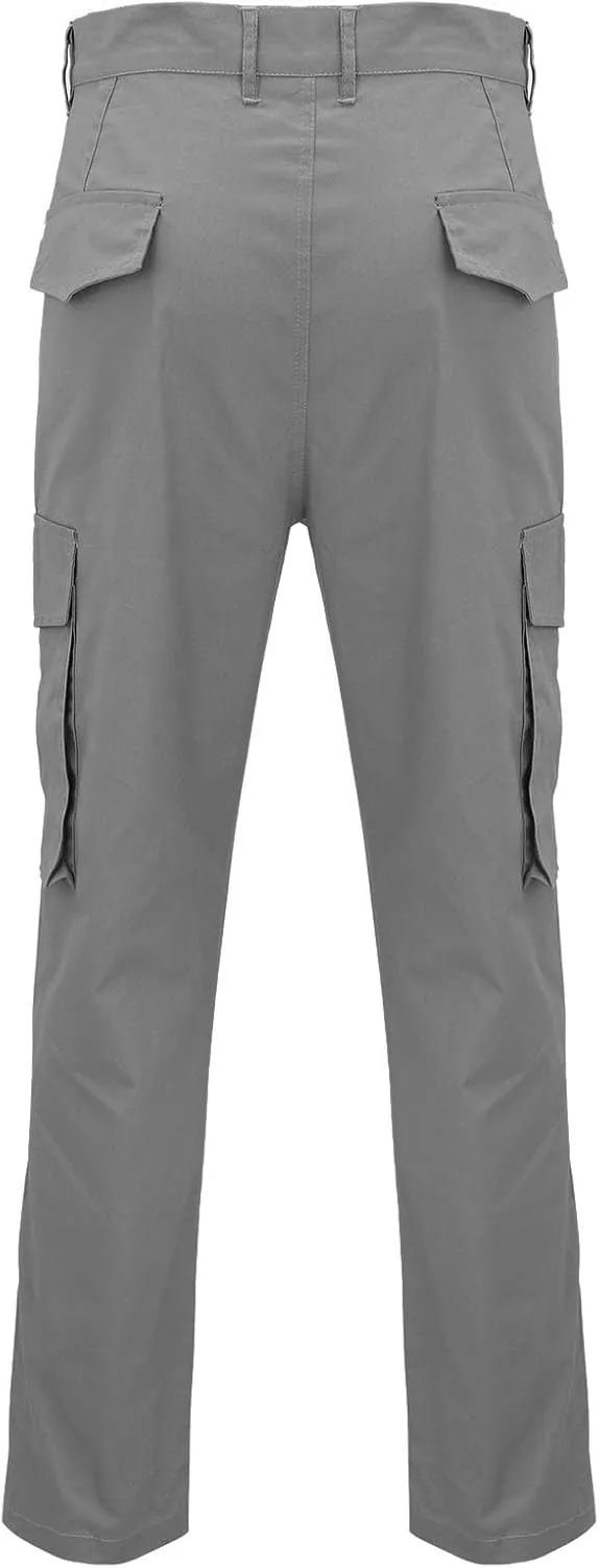 Mens Cargo Pants Slim Fit Loose Casual Sweatpants Lightweight Tactical Pants Multi Pockets Twill Sport Hiking Pants