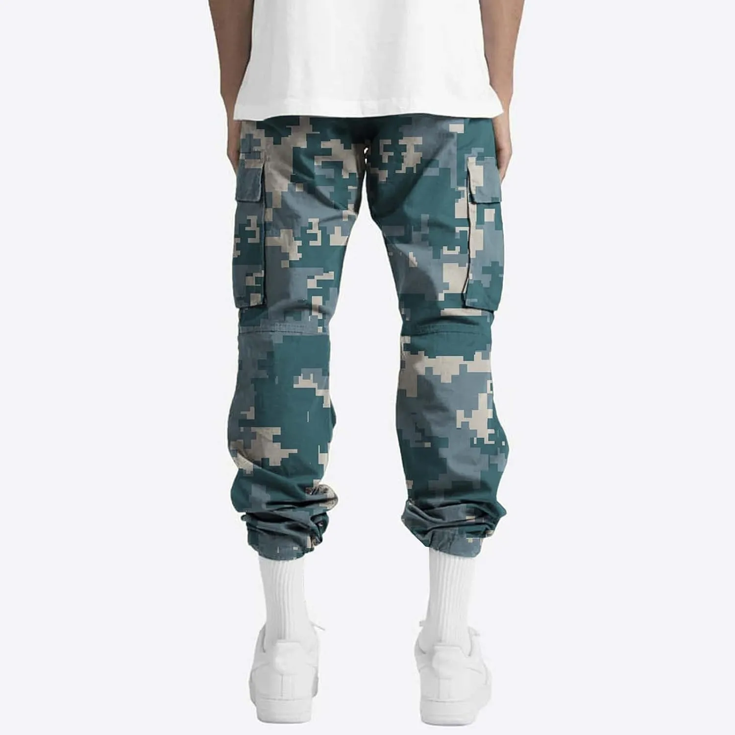 Mens Cargo Pants Slim Fit Men's Wild Cargo Pants Casual Joggers Sweatpants Outdoor Waterproof Hiking Work Pants