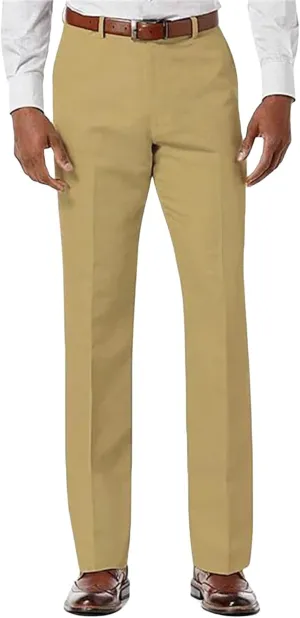 Men's Dress Pants Hemmed Casual Pants Vintage Straight Leg Fit Workwear Lightweight Suit Pants for Everyday