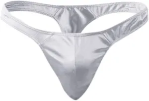 Mens Low Rise Slim Bikini Briefs Imitation Leather Lingerie Light Weight Underwear Thongs Solid Sexy Underpants