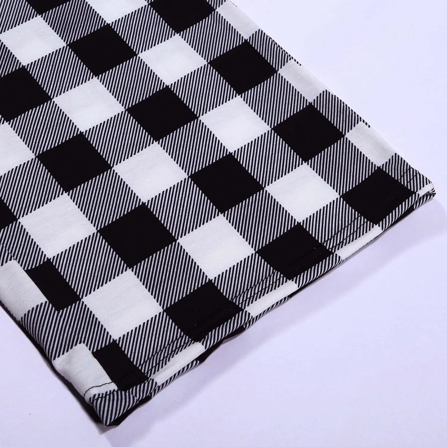 Mens Pajama Pants Wide-Legged Plaid Printed Drawstring Pockets Casual Pants Fall and Winter Sleepwear Pants