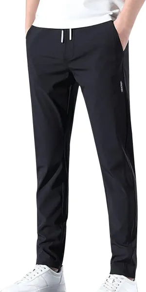 Mens Pant, Quick Drying Stretch Relax Fit Joggers Pant, Casual Comfy Sweatpants Trousers, Athletic Hiking Travel Pant