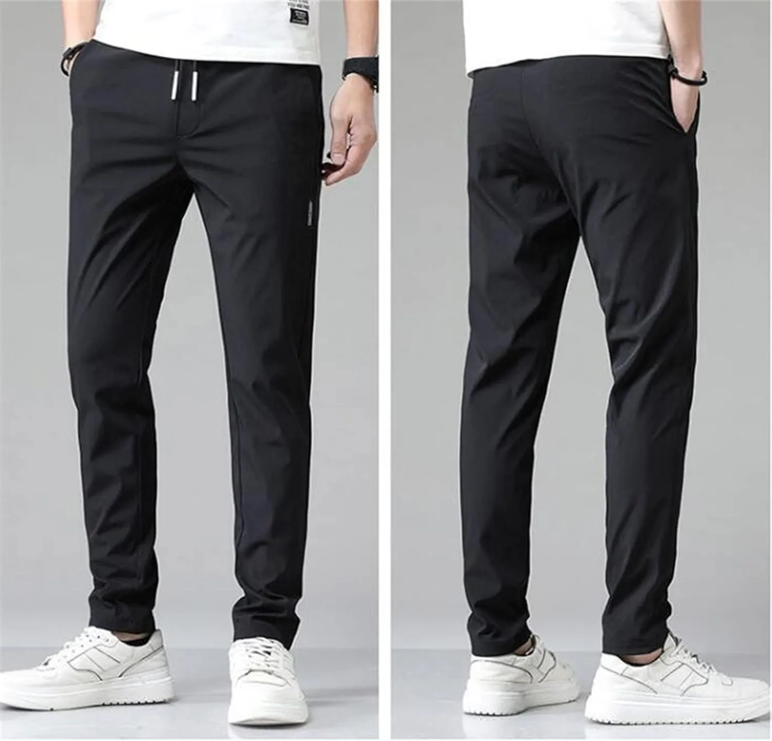 Mens Pant, Quick Drying Stretch Relax Fit Joggers Pant, Casual Comfy Sweatpants Trousers, Athletic Hiking Travel Pant